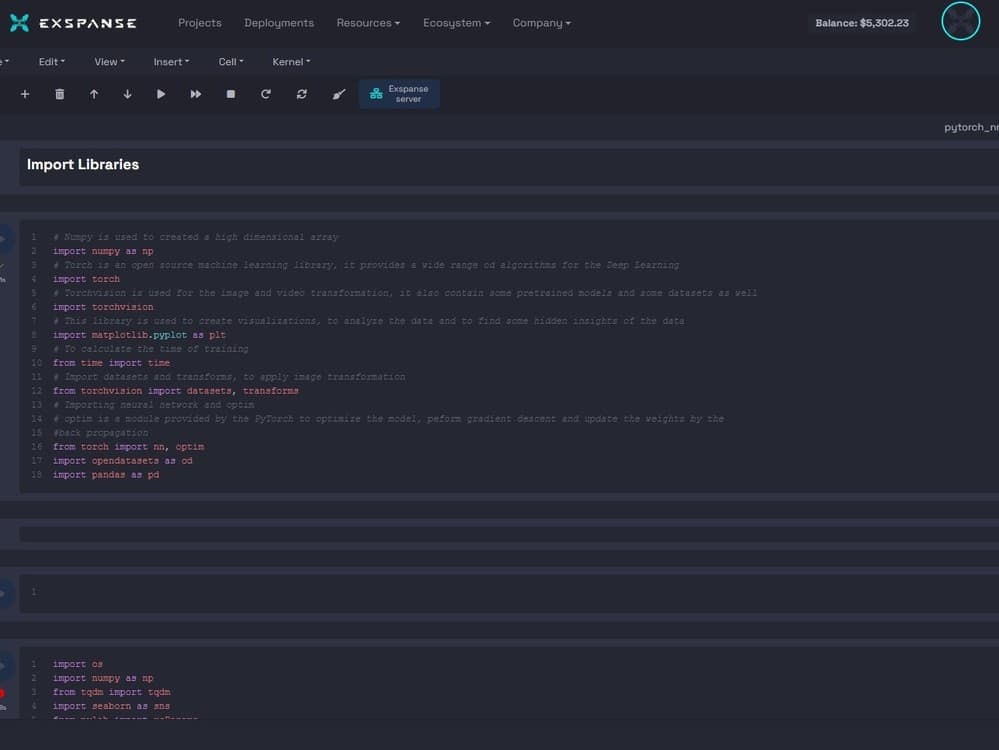 Exspanse Application